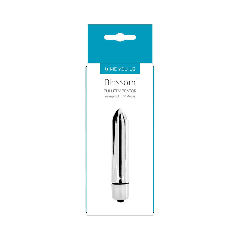 Me You Us Blossom 10 Mode Bullet Vibrator Silver